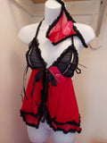 Lacey Split Breast Babydoll
